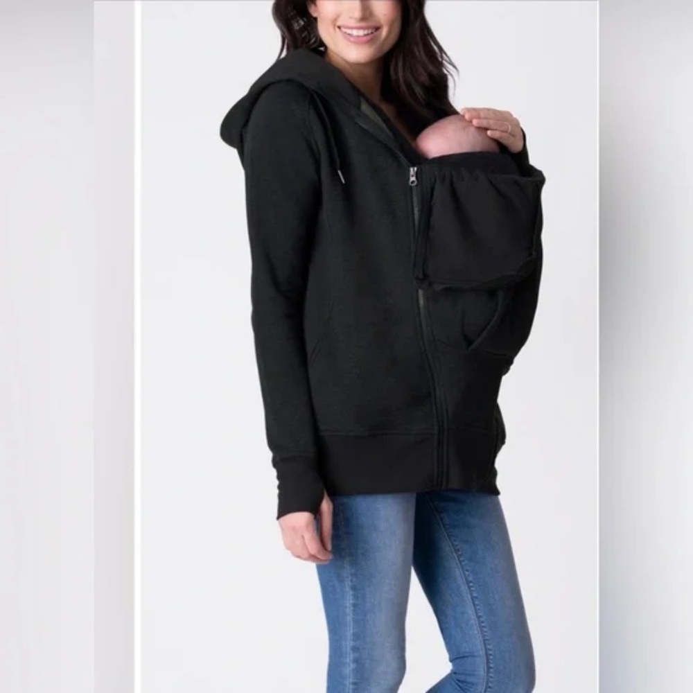 3-in-1 Maternity, Pregnancy, Carrier Zip Hoodie Seraphine L Large - Like New